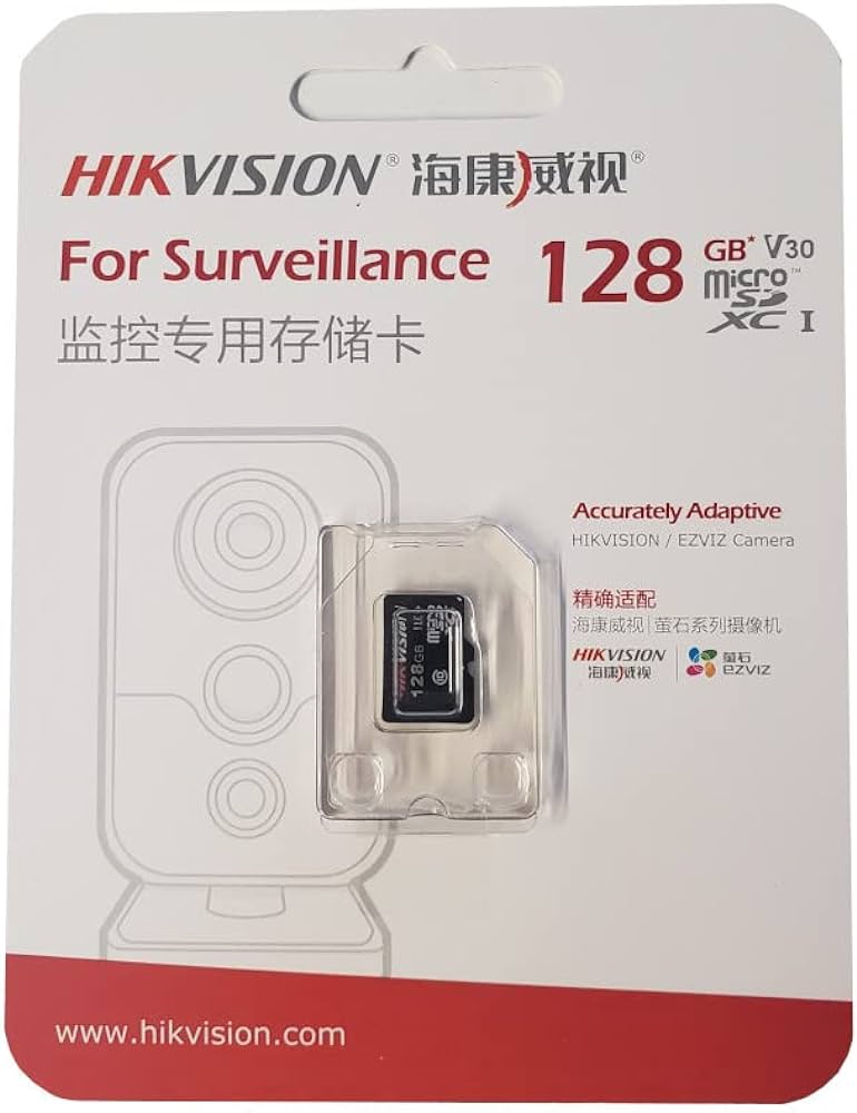 TARJETA DE MEMORIA MICROSD 128GB HIKVISION, VIGILANCIA, LINEA PRO , ESPECIAL  24/7, HASTA 4K