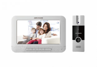 PORTERO VISOR HIKVISION , ANALOGICO, MONITOR 720P (DS-KH2220) , FRENTE PLASTICO  (DS-KB2411T-IM)