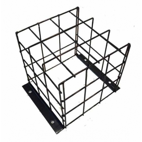 [REJA20] REJA PROTECTORA PARA CAMARAS 20X20X20, COLOR NEGRO, REFORZADA CON SOLAPAS