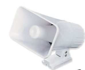 [SIR-NAU] SIRENA TIPO NAUTICA 30W 2 TONOS-BLANCA (SIE 581)