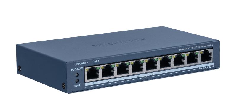 [DS-3E1309P-EI] SWITCH HIKVISION POE DE 8 PUERTOS, MONITOREABLE, CONFIGURABLE DESDE LA NUBE
